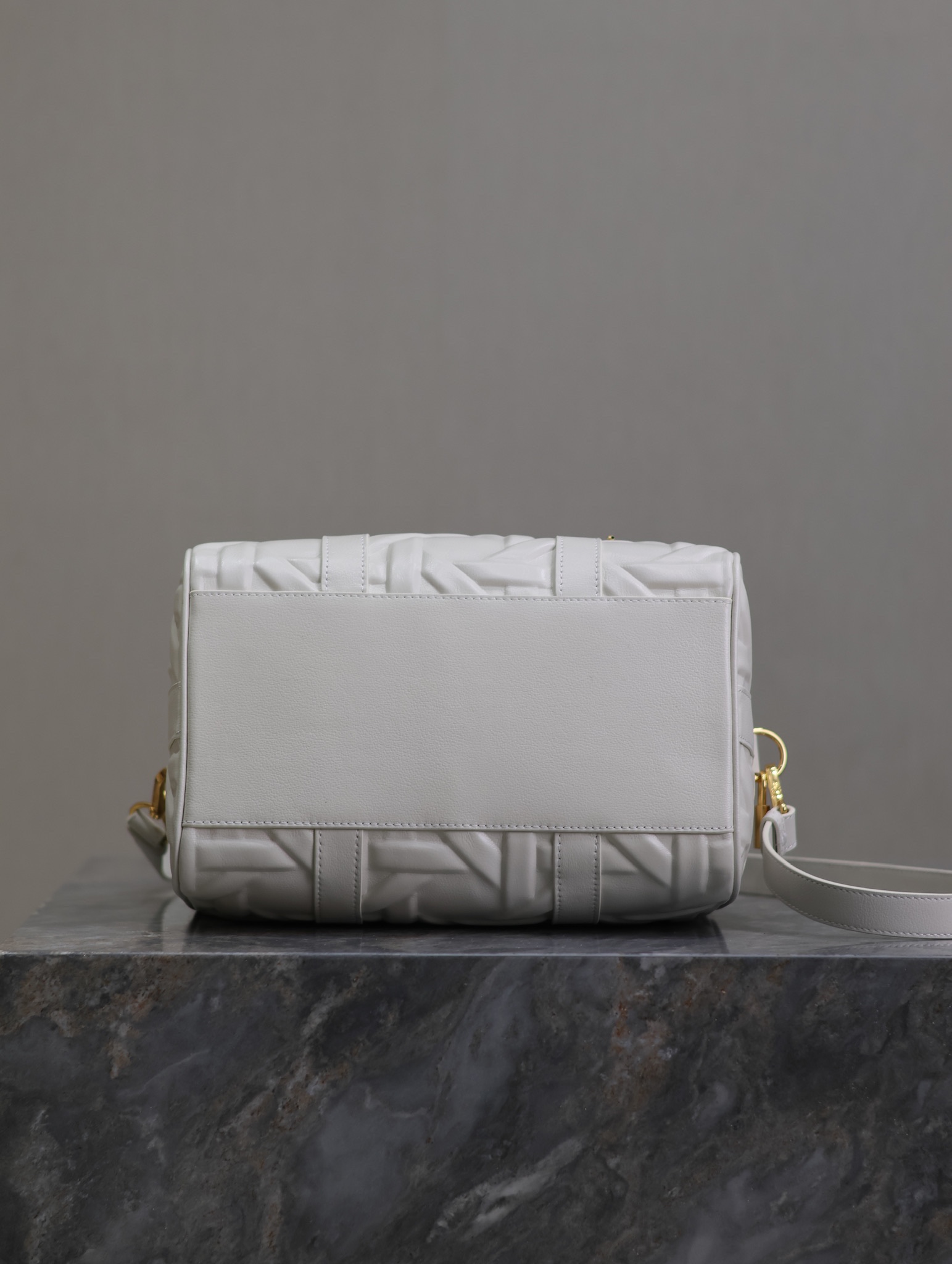 Dior Groove 25 Bag White Graphic Cannage Calfskin